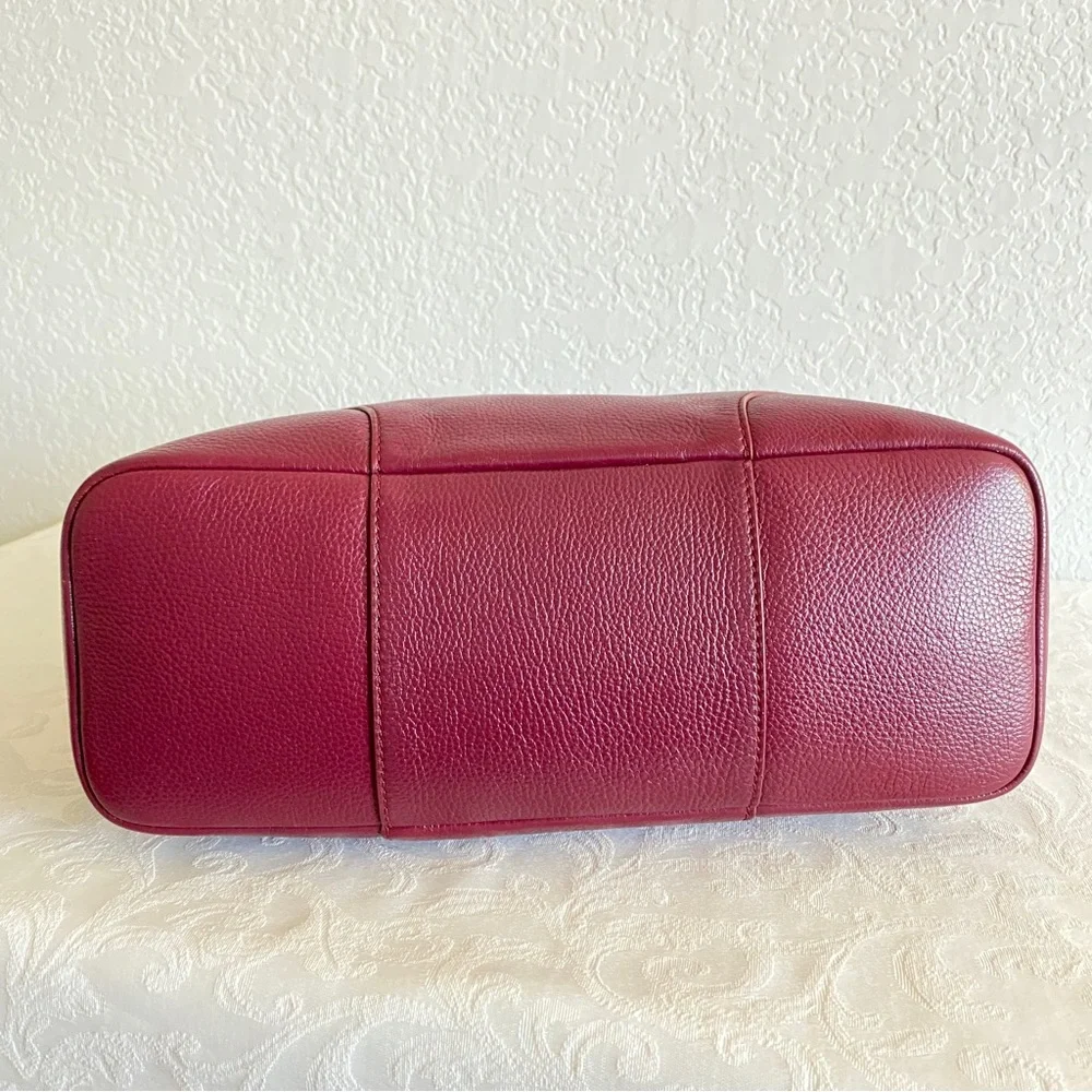 Tory Burch burgundy hobo bag